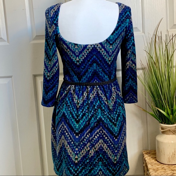 ‼️CLEARANCE‼️Now $7! Printed Blue Dress - Picture 3 of 4